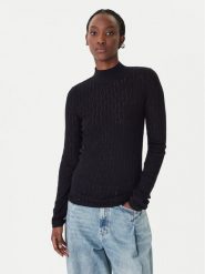 Patrizia Pepe Sweter 8K0368/K307-K103 Czarny Regular Fit. Czarne swetry klasyczne damskie Patrizia Pepe, z syntetyku, bez kołnierzyka. Za 919.99 zł.