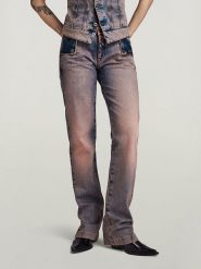 G-Star Dżinsy "Y2K" - Straight Flare fit - w kolorze niebiesko-lawendowym rozmiar: W27. Niebieskie jeansy damskie G-Star. Za 250.35 zł.