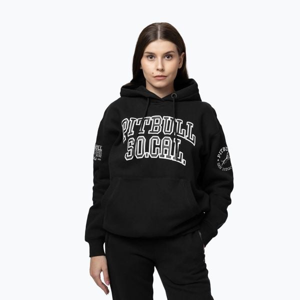 Bluza damska Pitbull Fiora Hooded. Czarne bluzy z kapturem damskie PITBULL, m, z bawełny. Za 189.99 zł.