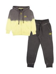 Bluza z bawełna z kaptur na co dzień na siłownię. Szare bluzy z kapturem męskie LEONE 1947 APPAREL, z bawełny. Za 105.21 zł.