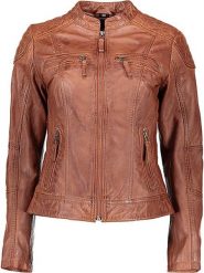7eleven Skórzana kurtka "Narbon" w kolorze brązowym rozmiar: 36. Brązowe kurtki damskie 7eleven, bez wzorów, z materiału, bez kaptura. Za 426.40 zł.