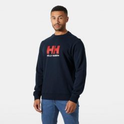 Bluza Helly Hansen Logo. Niebieskie bluzy bez kaptura męskie Helly Hansen, m. Za 350.50 zł.