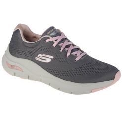 Buty sportowe Sneakersy damskie, Skechers Arch Fit-Big Appeal. Szare buty sportowe na co dzień damskie Skechers, bez wzorów, trekkingowe. Za 339.00 zł.
