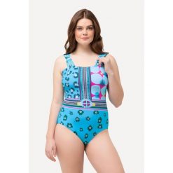 Damski Kostium kąpielowy mieszanka wzorów miękkie miseczki z recyklingu. Niebieskie stroje jednoczęściowe damskie Ulla Popken, l, bez wzorów, plus size. Za 244.99 zł.