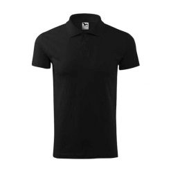 Męska Koszulka Polo Z Pojedynczym Jerseyem. Czarne koszulki polo męskie ALDER, l, bez wzorów, z bawełny, bez ramiączek. Za 77.99 zł.