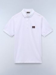 NAPAPIJRY Koszulka polo "Ebea 2" w kolorze białym rozmiar: XXL. Białe koszulki polo męskie NAPAPIJRY, xxl, bez wzorów, z bawełny, bez ramiączek. Za 114.17 zł.