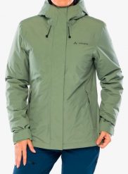 Kurtka ocieplana damska Vaude Rosemoor Padded Jacket II. Zielone kurtki damskie Vaude, l, bez wzorów, z materiału, bez kaptura. Za 610.49 zł.