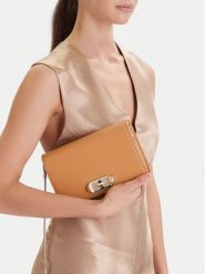 Nine West Torebka EO-Bellis-LX20070 Brązowy. Brązowe torebki klasyczne damskie Nine West, bez wzorów, z materiału, wizytowe, bez kołnierzyka, bez ramiączek. Za 219.99 zł.