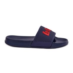 Klapki Damskie Lee Cooper LCW-25-07-3524L Granatowe niebieskie. Niebieskie klapki damskie bez wzorów, z gumy, bez obcasa. Za 131.88 zł.
