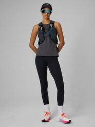 4F Legginsy do biegania szybkoschnące damskie - czarne M. Czarne legginsy damskie 4f, l, bez wzorów. Za 169.99 zł.