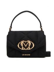 LOVE MOSCHINO Torebka JC4317PP0NKE0000 Czarny. Czarne torebki klasyczne damskie Love Moschino, bez wzorów, z materiału, bez dodatków. Za 739.99 zł.