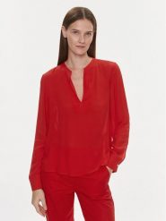Tommy Hilfiger Bluzka WW0WW39665 Pomarańczowy Relaxed Fit. Brązowe bluzki damskie Tommy Hilfiger, bez wzorów, z wiskozy, bez ramiączek. Za 649.99 zł.