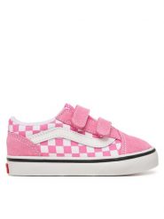 Vans Tenisówki Old Skool V VN000CTGFRQ1 Różowy. Czerwone buty sportowe dziewczęce Vans, bez wzorów, ze skóry, bez zapięcia. Za 219.99 zł.