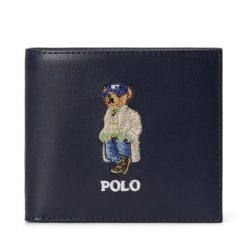 Portfel Polo Ralph Lauren. Niebieskie portfele męskie Polo Ralph Lauren, bez wzorów. Za 819.99 zł.