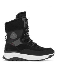 Rieker Revolution Lifestyle Botki W0066-00 Czarny. Czarne botki damskie Rieker Revolution Lifestyle, ze skóry, bez obcasa, na płaskiej podeszwie, bez zapięcia. Za 398.99 zł.