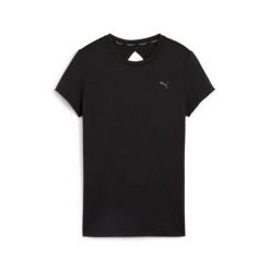 Koszulka Puma Studio Sheer Fashion. Czarne bluzki sportowe damskie Puma, s, bez wzorów, bez ramiączek. Za 109.99 zł.