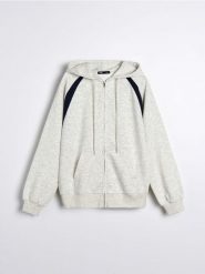 Bluza z raglanowymi rękawami - szary. Szare bluzy bez kaptura damskie Sinsay, l. W wyprzedaży za 33.99 zł.