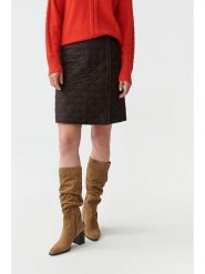 TATUUM Spódnica w kolorze ciemnobrązowym rozmiar: 36. Brązowe spódniczki damskie Tatuum, bez wzorów, z podwyższonym stanem, mini, proste. Za 139.87 zł.