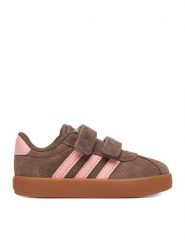 Adidas Sneakersy C-VL COURT 3.0 CF I KK4584 Brązowy. Brązowe buty sportowe dziewczęce Adidas, bez wzorów, ze skóry, bez zapięcia. Za 179.99 zł.
