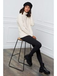 L'armoire de Suzette Golf w kolorze kremowym rozmiar: 34/36. Brązowe golfy damskie L'armoire de Suzette, l, bez wzorów, z kaszmiru, bez ramiączek. Za 126.15 zł.