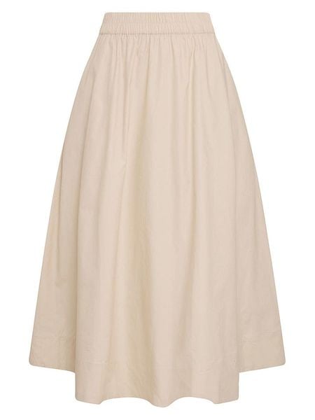 MOSS COPENHAGEN Spódnica w kolorze beżowym rozmiar: XL. Brązowe spódniczki damskie MOSS COPENHAGEN, xl, bez wzorów, z bawełny, maxi. Za 249.95 zł.