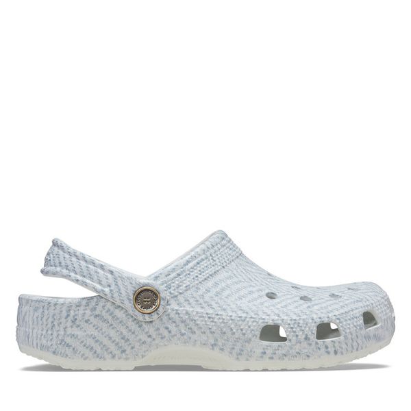 Klapki Crocs. Szare klapki damskie Crocs, bez wzorów, bez obcasa. Za 149.99 zł.