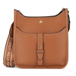 Torebka Beverly Hills Polo Club. Brązowe listonoszki damskie Beverly Hills Polo Club, bez wzorów, bez dodatków. Za 179.99 zł.