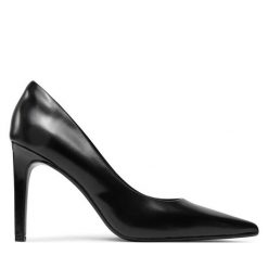 Szpilki Calvin Klein. Czarne szpilki CALVIN KLEIN, bez wzorów, bez obcasa. Za 379.99 zł.