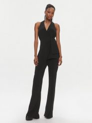 Pinko Kombinezon 103047 7624 Czarny Regular Fit. Czarne kombinezony damskie Pinko, bez wzorów, z syntetyku, bez kołnierzyka, bez ramiączek. Za 1,369.00 zł.