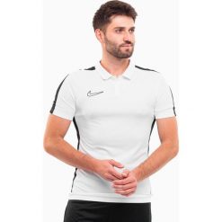 Koszulka sportowa męska Nike DF Academy 23 SS Polo. Białe koszulki polo męskie Nike, l, bez ramiączek, do piłki nożnej. W wyprzedaży za 119.00 zł.