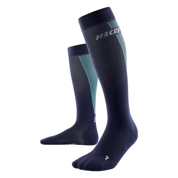 Skarpety kompresyjne damskie sportowe CEP Ultralight wysokie. Niebieskie skarpetki damskie CEP, bez wzorów. Za 199.00 zł.