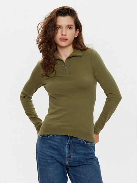Vero Moda Sweter Happiness 10317993 Zielony Slim Fit. Zielone swetry klasyczne damskie Vero Moda, s, z wiskozy, bez kołnierzyka. Za 119.99 zł.