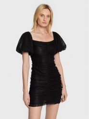Pinko Sukienka koktajlowa Agostina 1G18FV 7585 Czarny Slim Fit. Czarne sukienki damskie Pinko, bez wzorów, z syntetyku, wizytowe, bez kołnierzyka, bez ramiączek. Za 589.99 zł.