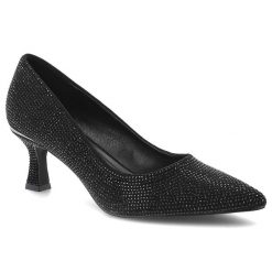 Czarne Czółenka Menbur Eleganckie Obuwie Damskie Na Obcasie. Czarne czółenka damskie Menbur, bez wzorów, ze szpiczastym noskiem, bez obcasa, na obcasie. Za 219.00 zł.