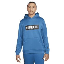 Męska Bluza Z Kapturem DF FC Libero. Niebieskie bluzy z kapturem męskie Nike, m. Za 220.99 zł.
