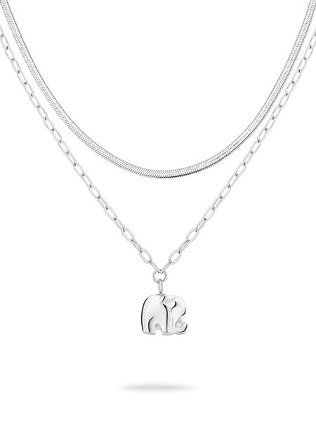 Tamaris Naszyjnik z zawieszką - dł. 47 cm rozmiar: onesize. Szare naszyjniki damskie Tamaris, ze stali. Za 121.99 zł.