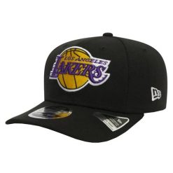 Czapka typu snapback New Era NBA Los Angeles Lakers. Czarne czapki męskie New Era, bez wzorów, z bawełny, sportowe. Za 129.99 zł.