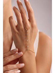 Heliophilia Pozłacana bransoletka z elementami ozdobnymi rozmiar: onesize. Żółte bransoletki damskie Heliophilia, pozłacane. Za 108.74 zł.