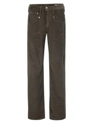 Herrlicher Spodnie w kolorze ciemnobrązowym rozmiar: W26/L32. Brązowe spodnie materiałowe damskie Herrlicher, bez wzorów, z materiału, klasyczne. Za 314.01 zł.