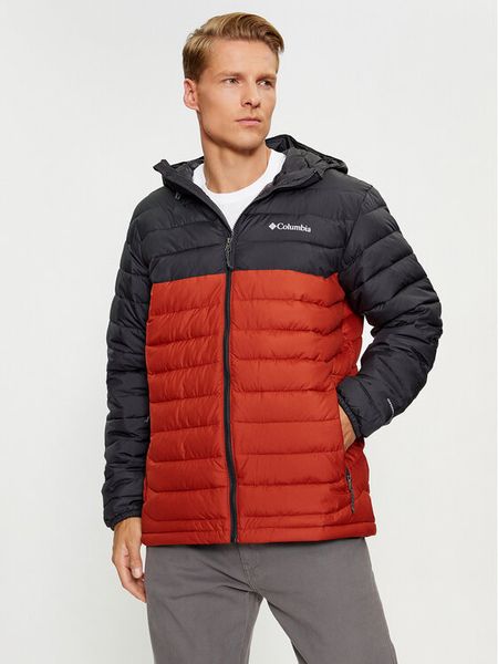Columbia Kurtka przejściowa Powder Lite™ Hooded Jacket Pomarańczowy Regular Fit. Brązowe kurtki outdoor męskie Columbia, m, bez wzorów, z syntetyku, bez kaptura. Za 519.99 zł.