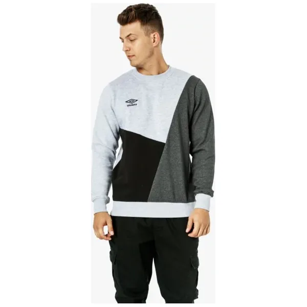 Umbro Bluza Cut And Sew , szary, rozmiar XL. Szare bluzy bez kaptura męskie Umbro, m, z bawełny. W wyprzedaży za 79.99 zł.