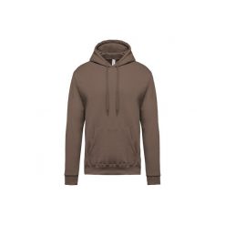 Bluza z kapturem Kariban. Brązowe bluzy z kapturem męskie KARIBAN, xl, z bawełny. Za 192.00 zł.