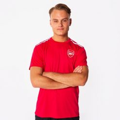 Koszulka piłkarska dla dorosłych Arsenal 23/24. Czerwone t-shirty sportowe męskie ARSENAL, m, bez ramiączek, do piłki nożnej. Za 199.99 zł.