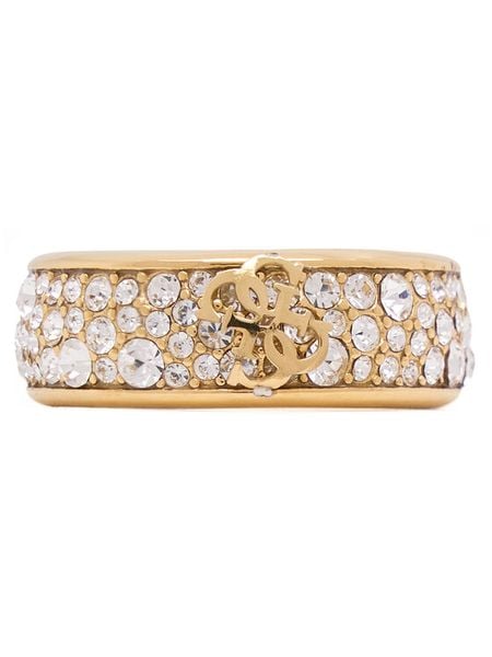 Guess Pierścionek JUBR06 403JW Złoty. Żółte pierścionki damskie Guess, ze stali. Za 299.99 zł.