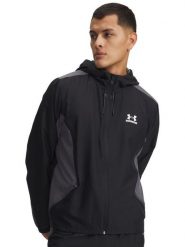 Under Armour Kurtka sportowa "Tech Sport" w kolorze czarno-szarym rozmiar: L. Czarne kurtki outdoor męskie Under Armour, l, bez wzorów, bez kaptura. Za 234.95 zł.