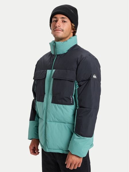 Quiksilver Kurtka zimowa Stay Puff EQYJK04179 Turkusowy Regular Fit. Niebieskie kurtki męskie Quiksilver, na zimę, m, bez wzorów, z syntetyku, bez kaptura. Za 919.99 zł.