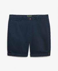 Superdry Premium Regular chino szorty slim – ECLIPSE NAVY. Niebieskie szorty męskie Superdry., bez wzorów, z bawełny. Za 250.50 zł.