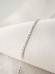 Heliophilia Srebrna bransoletka z cyrkoniami rozmiar: onesize. Szare bransoletki damskie Heliophilia, srebrne. Za 78.28 zł.