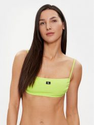 Calvin Klein Swimwear Góra od bikini KW0KW02395 Zielony. Zielone bikini damskie Calvin Klein Swimwear, bez wzorów. Za 179.99 zł.