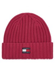 Tommy Hilfiger Czapka Heritage AW0AW18979 Różowy ciemny. Czerwone czapki zimowe damskie Tommy Hilfiger, z bawełny. Za 149.99 zł.